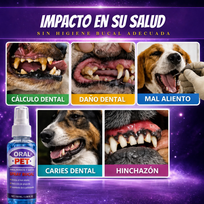 Oral Pet® - Spray Dental Sin Cepillar Para Mascotas🦷