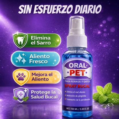 Oral Pet® - Spray Dental Sin Cepillar Para Mascotas🦷